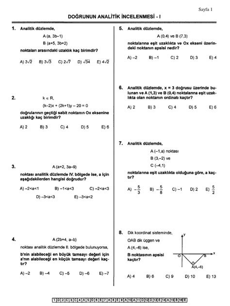 Geometri çözümlü sorular pdf